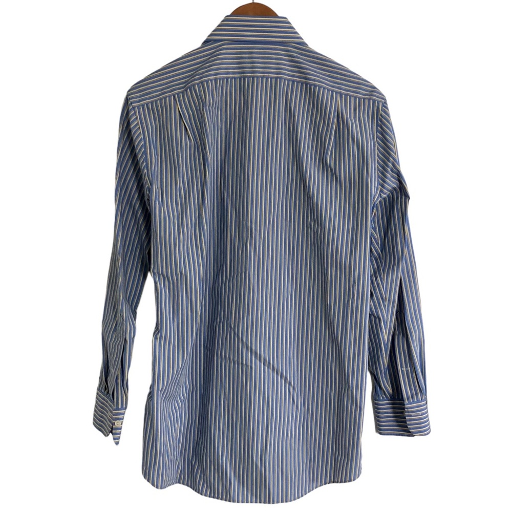 Lauren Ralph Lauren Men’s Slim Fit Oxford Button Down Shirt, Blue Yellow 15.5” - Picture 3 of 5